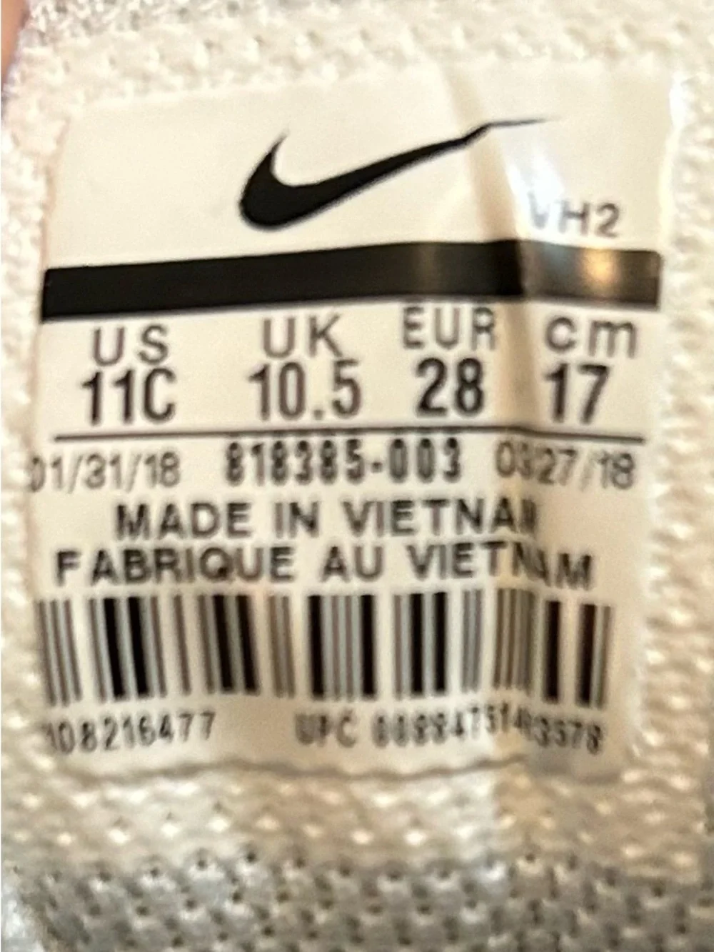 Nike Tanjun Kids GS Cool Grey Silver Athletic Running Shoes-Size 11C